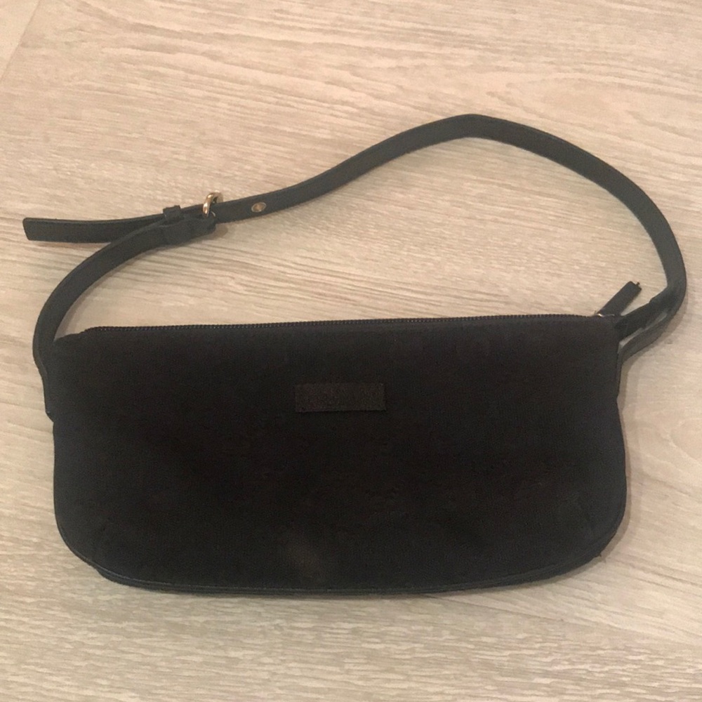 Gucci Authentic GG Monogram Black Canvas Bag